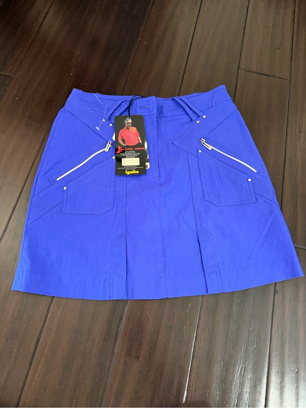 Jamie Sadock Airwear Golf Skort in Tahiti Blue 4 NWT $110